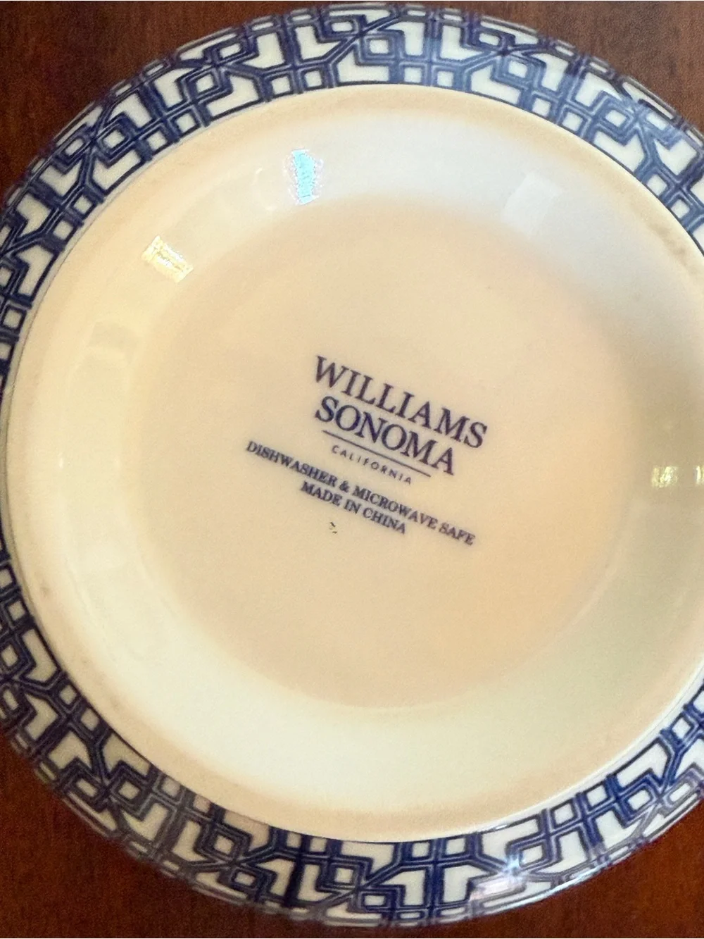 William/Sonoma brand Blue and White Ceramic Dinnerware Set
